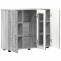 VidaXL Drewniana szafka Szary Sonoma 88,5 x 30,5 x 73 cm