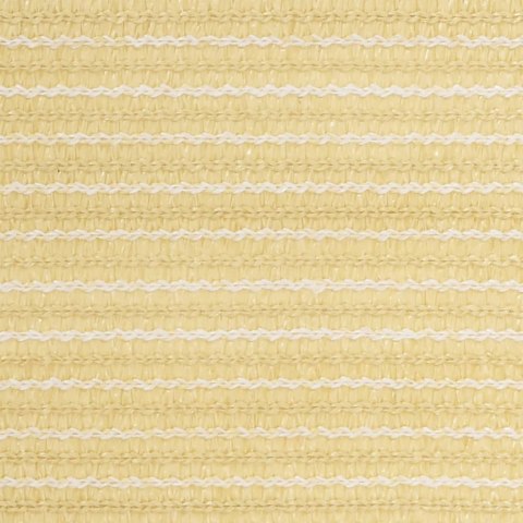 VidaXL Parawan balkonowy, beżowy, 120x400 cm, HDPE