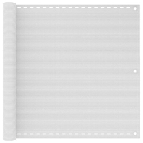 VidaXL Parawan balkonowy, biały, 90x300 cm, HDPE