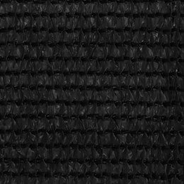 VidaXL Parawan balkonowy, czarny, 90x300 cm, HDPE