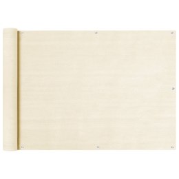 PARAWAN BALKONOWY KREMOWY 75X300CM HDPE