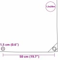 VidaXL Plandeka 650g / m² Zielony oliwkowy 1,5 x 20 m