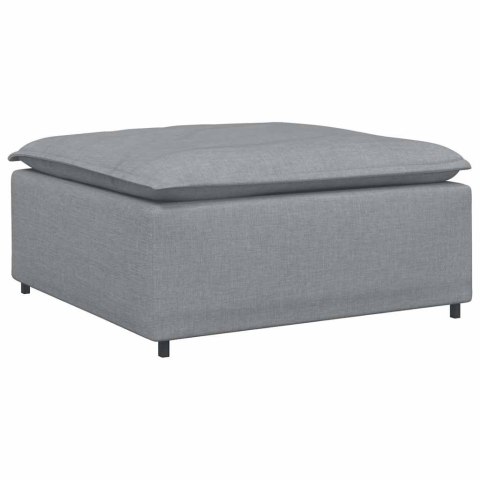 VidaXL Podnóżek do sofy modułowej modułowej jasnoszary 100x100x48 cm