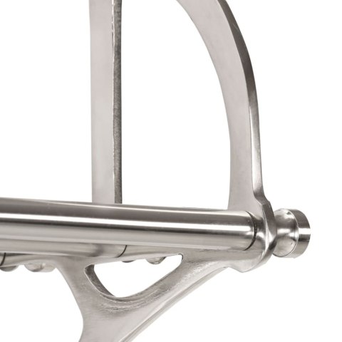 VidaXL Półka na bagaże z wieszakami, ścienna, aluminium