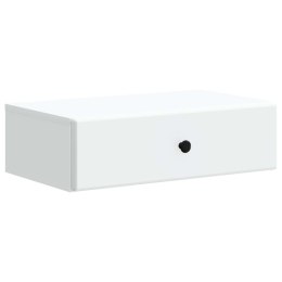 VidaXL Stolik boczny montowany na ścianie Biały 59 x 34,5 x 17 cm