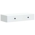 VidaXL Stolik boczny montowany na ścianie Biały 87,5 x 34,5 x 17 cm