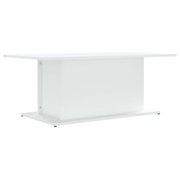 VidaXL Stolik kawowy, biały, 102x55,5x40 cm, materiał drewnopochodny