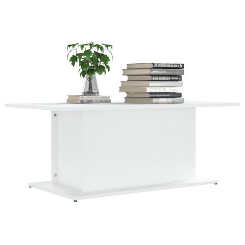 VidaXL Stolik kawowy, biały, 102x55,5x40 cm, materiał drewnopochodny