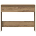 VidaXL Stolik konsolowy, dąb artisan, 100x35x76,5 cm