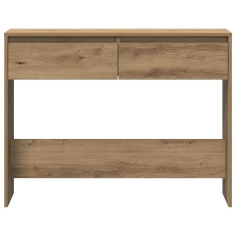 VidaXL Stolik konsolowy, dąb artisan, 100x35x76,5 cm