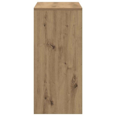 VidaXL Stolik konsolowy, dąb artisan, 100x35x76,5 cm