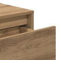 VidaXL Stolik konsolowy, dąb artisan, 100x35x76,5 cm