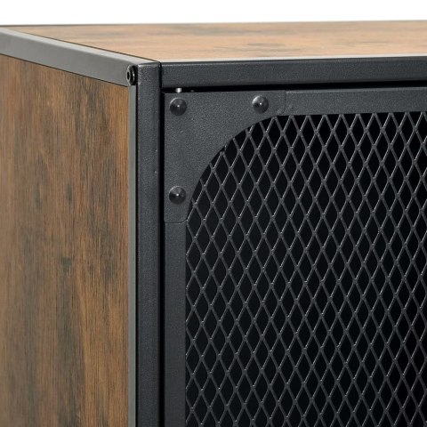 VidaXL Szafka, rustykalny brąz, 72x36x82 cm, metal i MDF