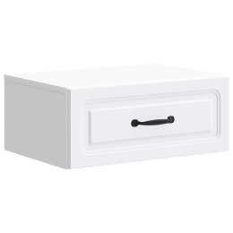 VidaXL Wisząca Szafka Nocna z szufladą Biały 49 x 34,5 x 20 cm