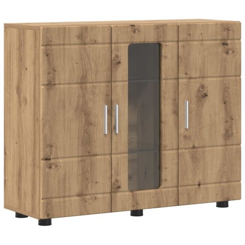 VidaXL Drewniana szafka Dąb rzemieślniczy 88,5 x 30,5 x 73 cm