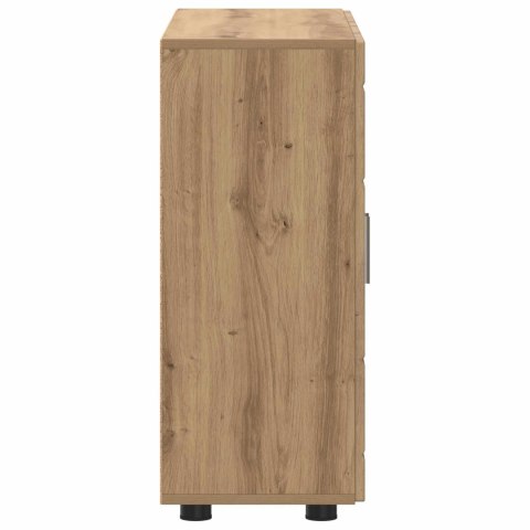 VidaXL Drewniana szafka Dąb rzemieślniczy 88,5 x 30,5 x 73 cm