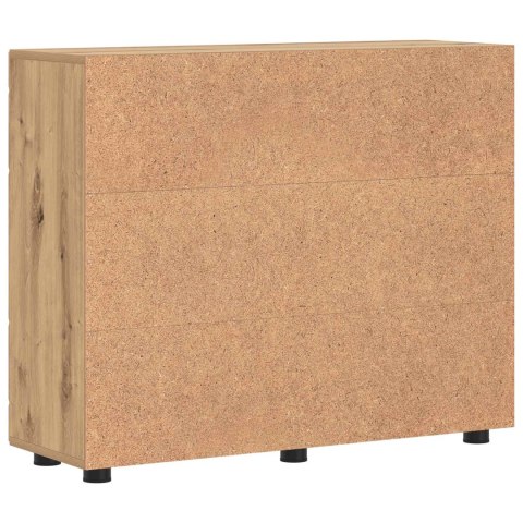VidaXL Drewniana szafka Dąb rzemieślniczy 88,5 x 30,5 x 73 cm