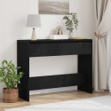 VidaXL Konsola Czarny Dąb 100 x 35 x 76,5 cm Materiał drewnopochodny