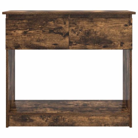 VidaXL Konsola z szufladami Dąb wędzony 85,5x38,5x74,5 cm