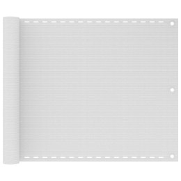 VidaXL Parawan balkonowy HDPE 75x400 cm Biały