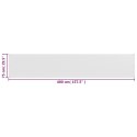 VidaXL Parawan balkonowy HDPE 75x400 cm Biały