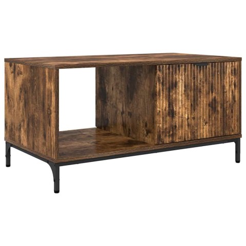 VidaXL Stolik kawowy z szufladą Dąb wędzony 90 x 49 x 46 cm