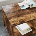 VidaXL Stolik kawowy z szufladą Dąb wędzony 90 x 49 x 46 cm