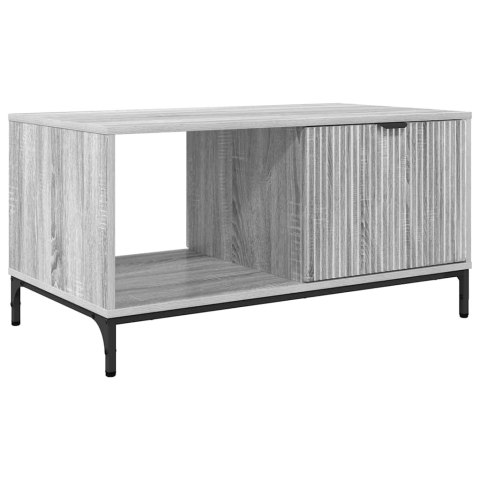 VidaXL Stolik kawowy z szufladą Szary Sonoma 90 x 49 x 46 cm