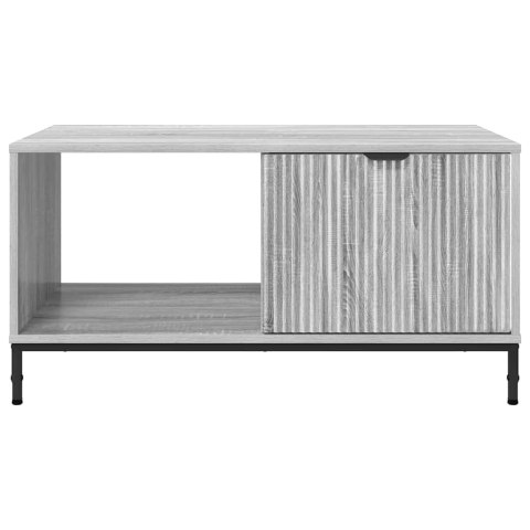 VidaXL Stolik kawowy z szufladą Szary Sonoma 90 x 49 x 46 cm