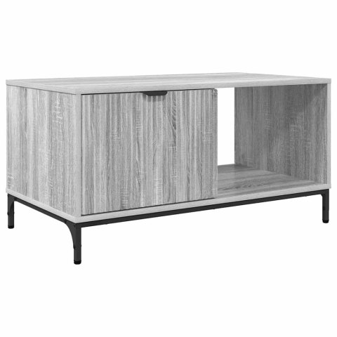 VidaXL Stolik kawowy z szufladą Szary Sonoma 90 x 49 x 46 cm