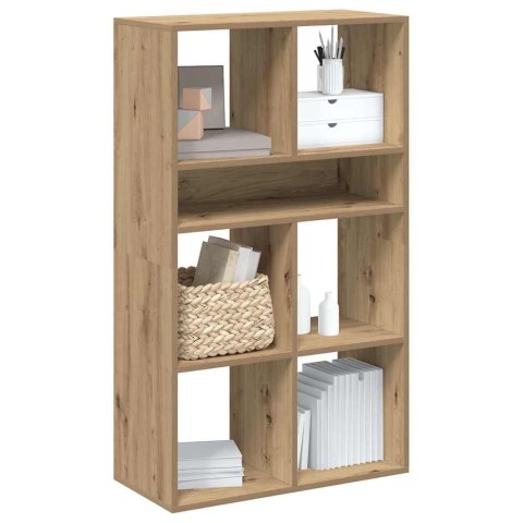 VidaXL Szafka na książki, dąb artisan, materiał drewnopochodny
