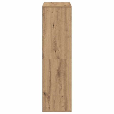 VidaXL Szafka na książki, dąb artisan, materiał drewnopochodny