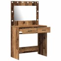 TOALETKA Z SZUFLADĄ Z LUSTREM STARE DREWNO 78,5X41X135CM