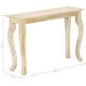 VidaXL Stolik konsolowy 110x35x77 cm, lite drewno mango