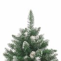 VidaXL Sztuczna choinka z podstawą Zielony 150 cm PVC, plastik i stal