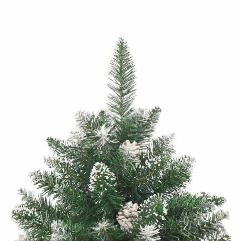 VidaXL Sztuczna choinka z podstawą Zielony 150 cm PVC, plastik i stal