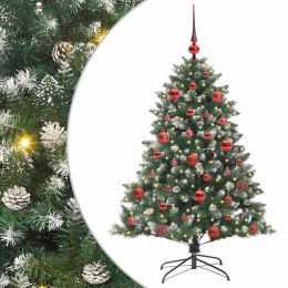 VidaXL Sztuczna choinka z podstawą Zielony 150 cm PVC, plastik i stal