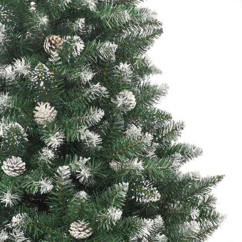 VidaXL Sztuczna choinka z podstawą Zielony 150 cm PVC, plastik i stal