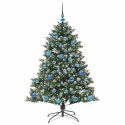VidaXL Sztuczna choinka z podstawą Zielony 150 cm PVC, plastik i stal