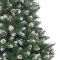 VidaXL Sztuczna choinka z podstawą Zielony 150 cm PVC, plastik i stal