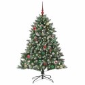 SZTUCZNA CHOINKA ZIELONY 150 CM PVC, PLASTIK I STAL