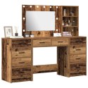TOALETKA 3 PCS BRĄZOWA 40X41X135CM MATERIAŁ DREWNOPOCHODNY