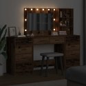 TOALETKA 3 PCS BRĄZOWA 40X41X135CM MATERIAŁ DREWNOPOCHODNY