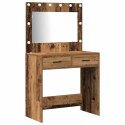 TOALETKA 3 PCS BRĄZOWA 40X41X135CM MATERIAŁ DREWNOPOCHODNY