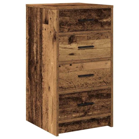 TOALETKA 3 PCS BRĄZOWA 40X41X135CM MATERIAŁ DREWNOPOCHODNY