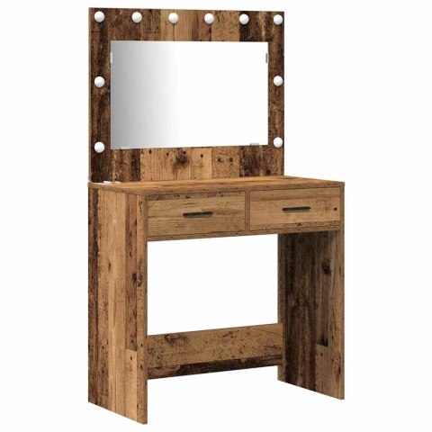 TOALETKA BRĄZOWA 78,5X41X135CM MATERIAŁ DREWNOPOCHODNY