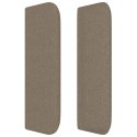VidaXL Zagłówek uszak, taupe, 83x16x78/88 cm, tkanina