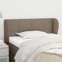 VidaXL Zagłówek uszak, taupe, 83x23x78/88 cm, tkanina