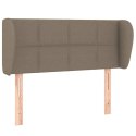 VidaXL Zagłówek uszak, taupe, 83x23x78/88 cm, tkanina