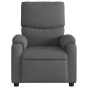 VidaXL Fotel masujący z funkcją rozkładania, ciemnoszary materiał